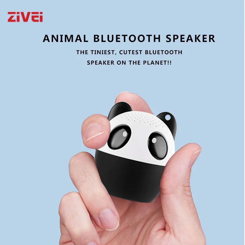 Zivei Mini Wireless Bluetooth Speaker: Portable Animal Design Music Player with Subwoofer, Bass Stereo, Ideal Christmas Gift