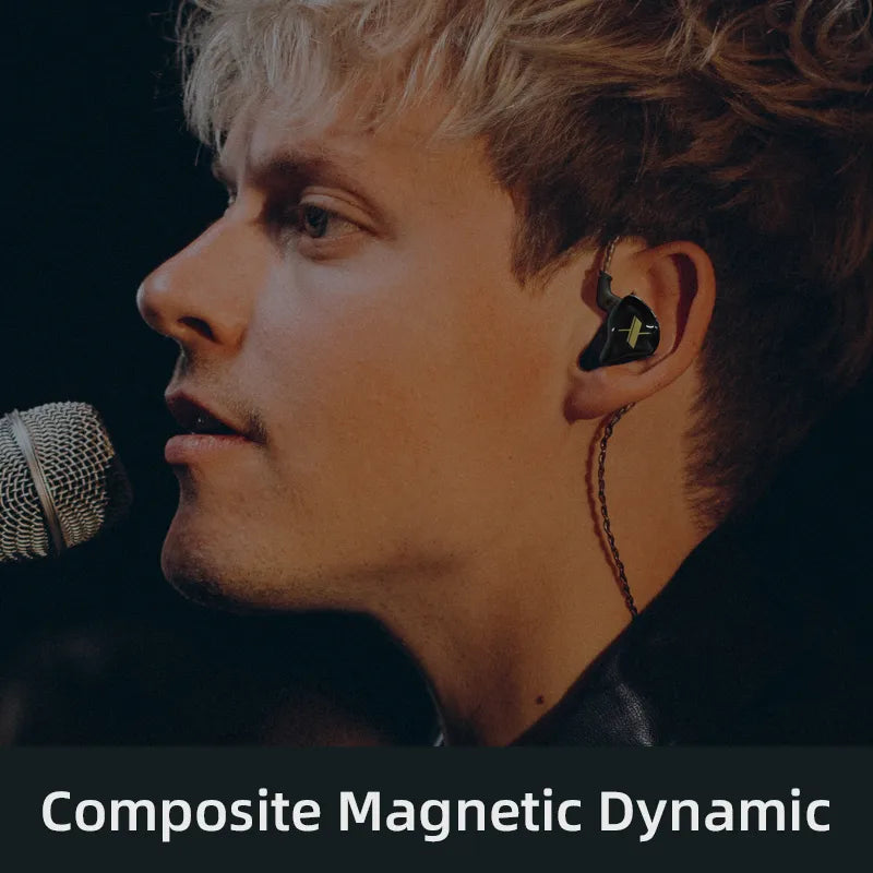 KZ EDX Studio Monitor Earphones with High-Fidelity Bass & Noise Cancellng