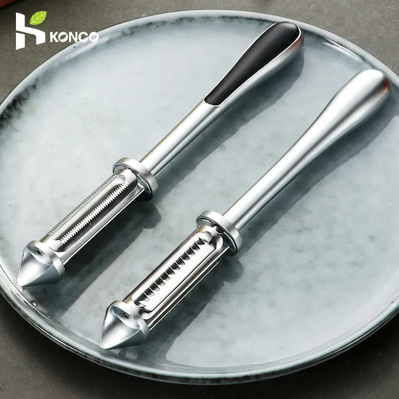Konco Kitchen Tool - Fruit and Vegetable Peeler with Alloy Sharp Blade for Effortless Potato and Carrot Grating - Premium Kitchen Accessories