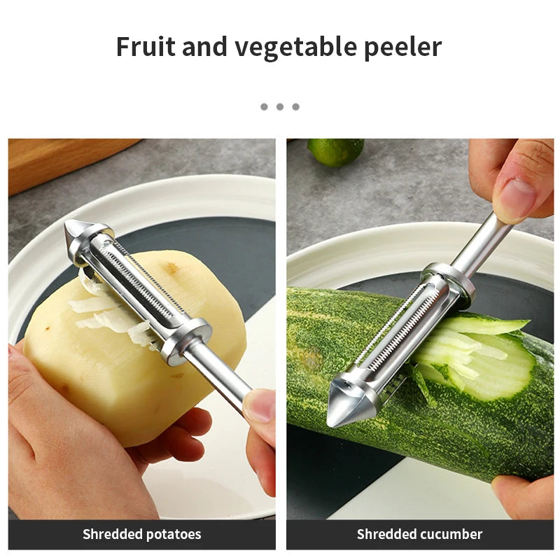 Konco Kitchen Tool - Fruit and Vegetable Peeler with Alloy Sharp Blade for Effortless Potato and Carrot Grating - Premium Kitchen Accessories