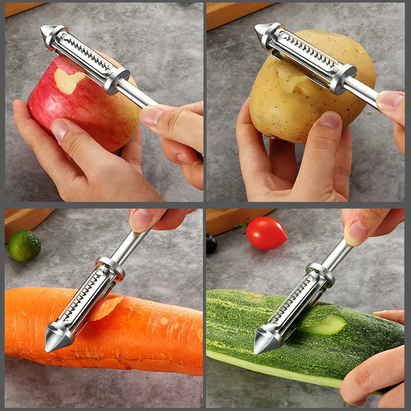 Konco Kitchen Tool - Fruit and Vegetable Peeler with Alloy Sharp Blade for Effortless Potato and Carrot Grating - Premium Kitchen Accessories