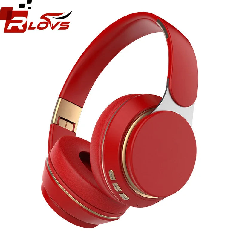 Bluetooth 5.0 Wireless Headphones - Foldable HiFi Stereo Earphone with 9D Bass Sport Headset and Microphone