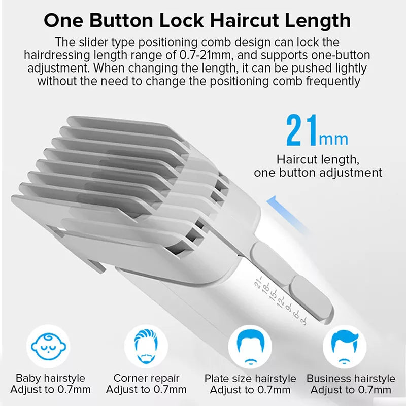 Professional ENCHEN Boost Cordless Hair Clippers - USB Electric Hair Trimmer for Men, Adults, Kids - Rechargeable Hair Cutting Machine