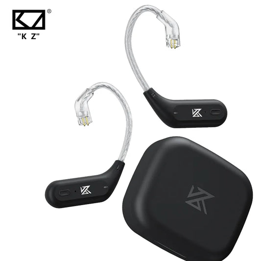 KZ AZ09 Bluetooth 5.2 Wireless Ear Hook Upgrade Cable with HIFI and C PIN Connector- Includes Charging Case