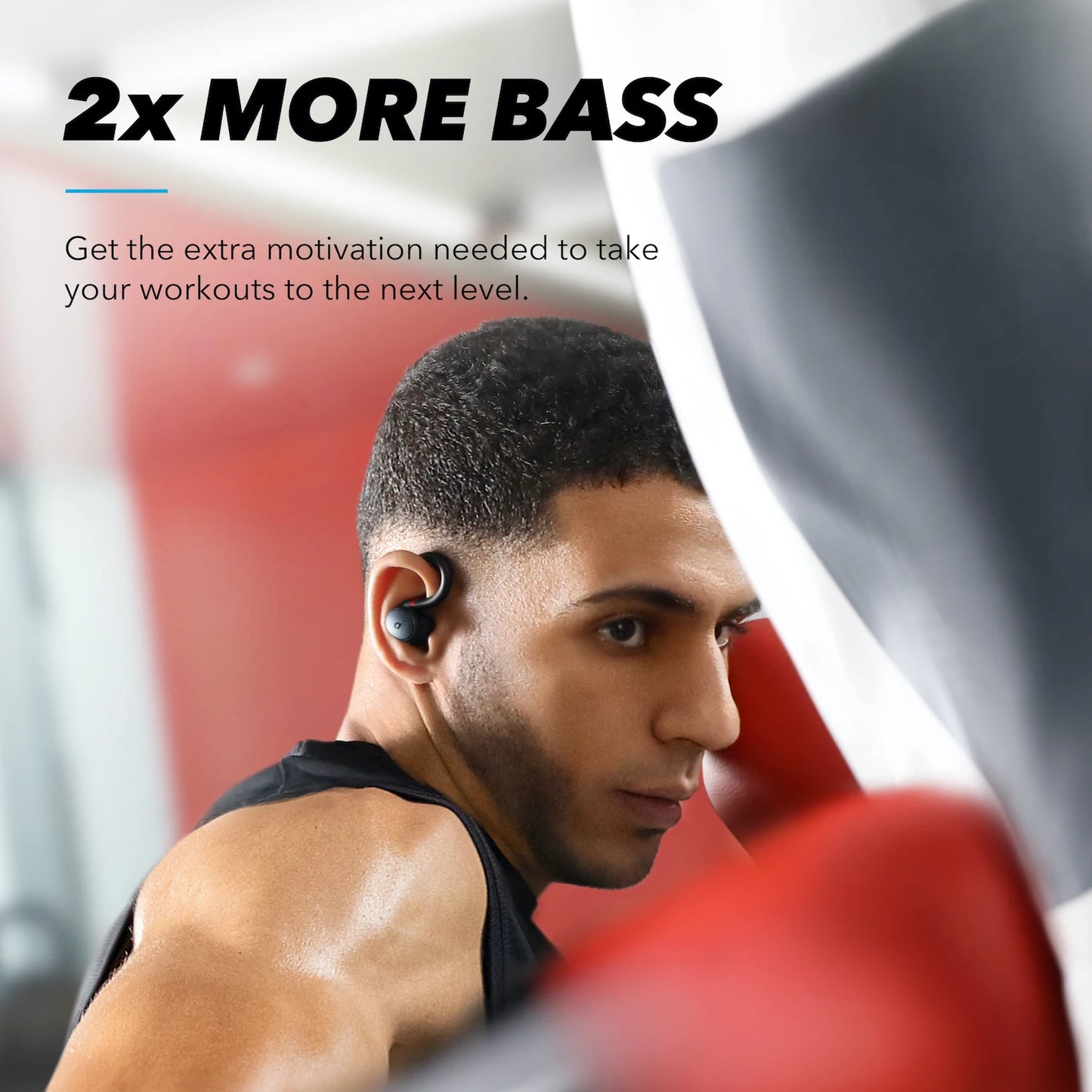 Anker Soundcore Sport X10 Bluetooth 5.2 Headphones with Rotating Ear Hooks, Deep Bass, IPX7 Waterproof and Sweatproof Earbuds for Sports