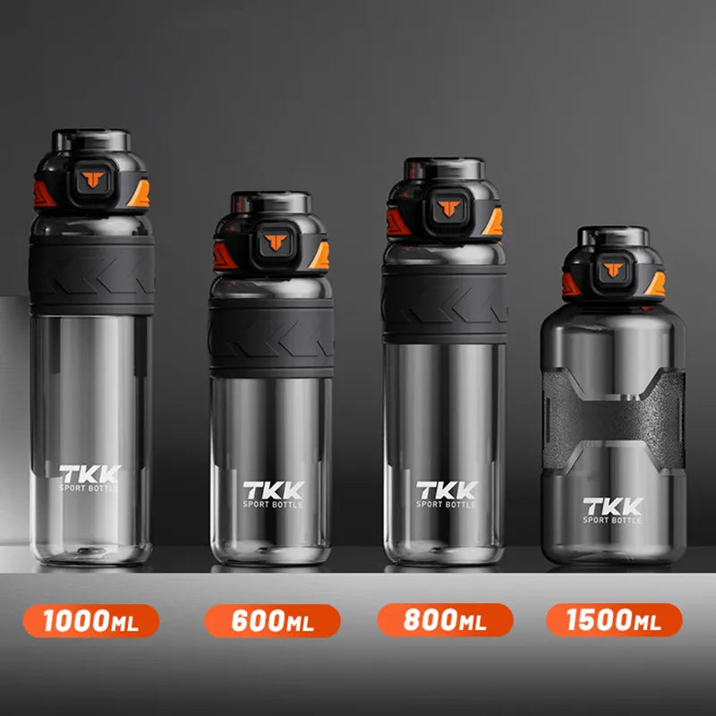 Durable Tritan Sport Water Bottle with Straw, 1000ml/1500ml - Portable for Gym, Fitness, and Outdoor Activities