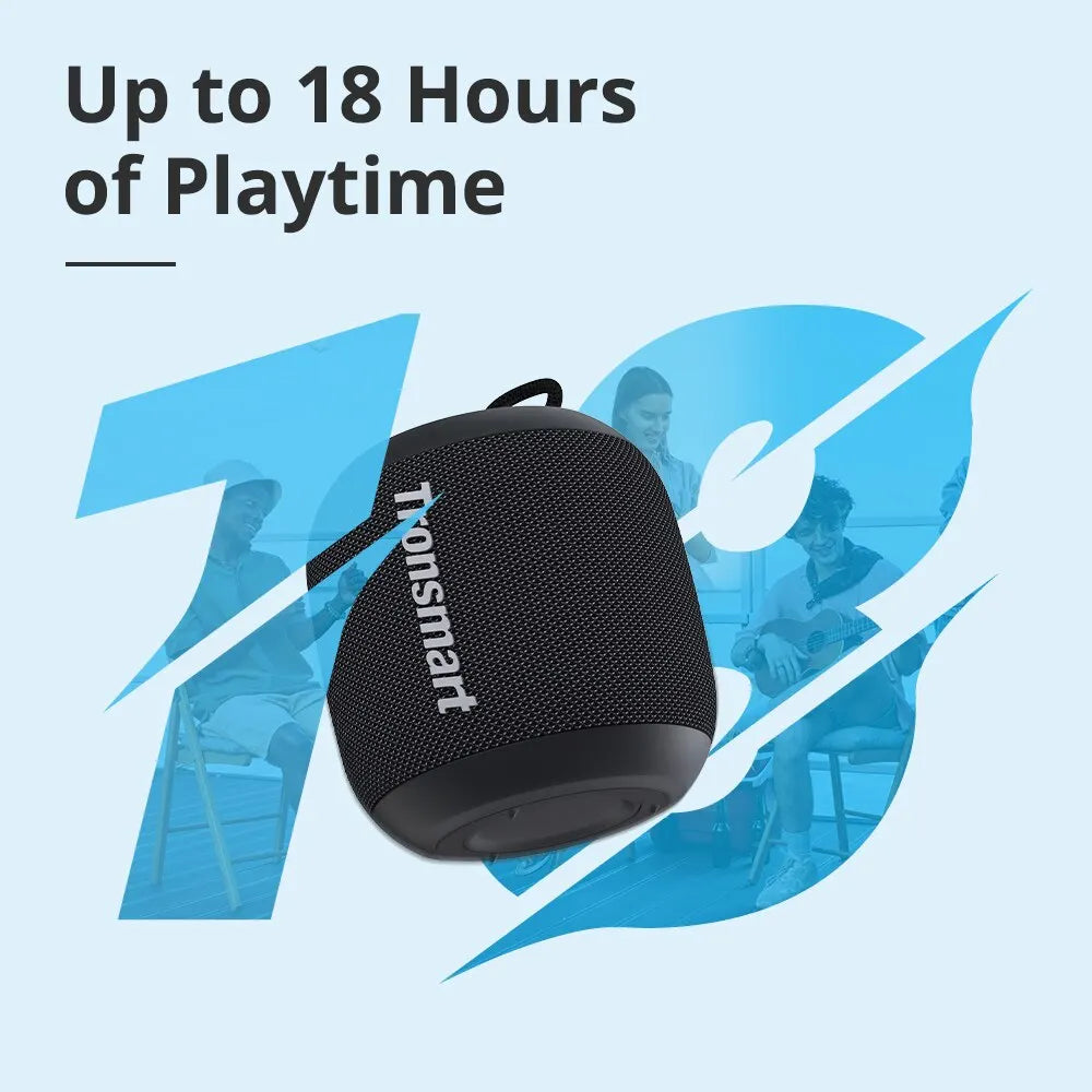 Tronsmart T7 Mini Portable Speaker: Wireless and Bluetooth 5.3 Enabled, with Balanced Bass, IPX7 Waterproofing, Perfect for Outdoor Use, Compatible with All Phones