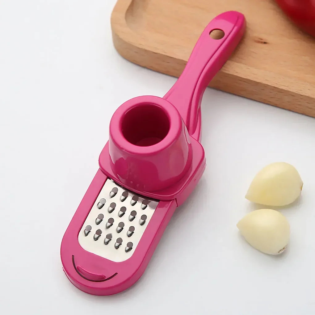 1-Piece Manual Multi-functional Garlic Crusher Grinder and Ginger Cutter with Garlic Peeler and Press – Kitchen Gadgets for Cooking