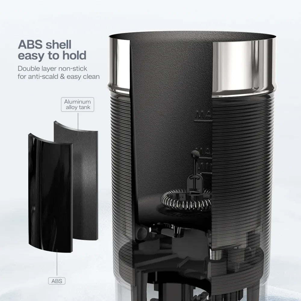 HiBREW M1A Fully Automatic Milk Frother - Hot and Cold Latte Cappuccino Mixer and Warmer, with Cool Touch