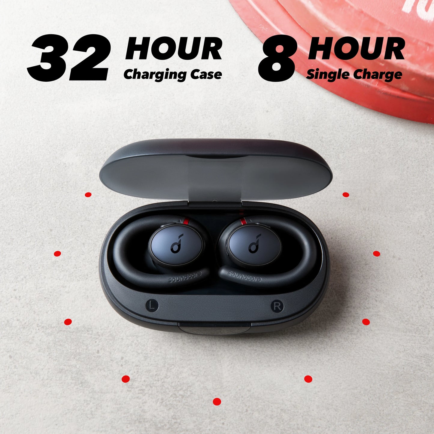 Anker Soundcore Sport X10 Bluetooth 5.2 Headphones with Rotating Ear Hooks, Deep Bass, IPX7 Waterproof and Sweatproof Earbuds for Sports