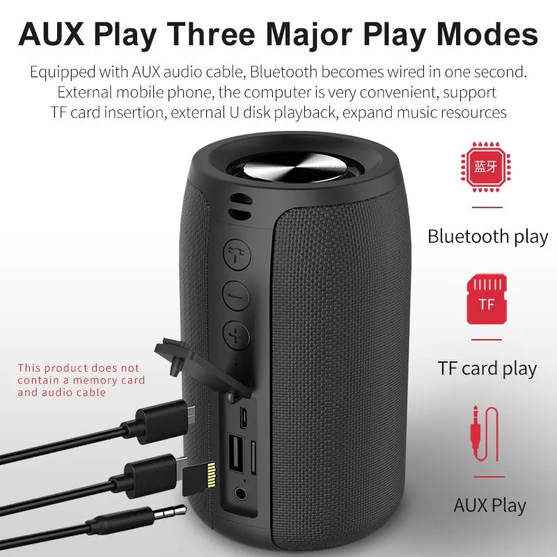 ZEALOT S32 Waterproof Portable Wireless Subwoofer - 1500 Mah Battery 12 hours playback