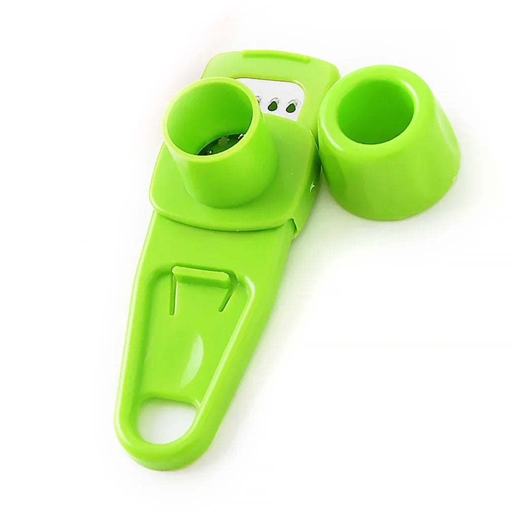 1-Piece Manual Multi-functional Garlic Crusher Grinder and Ginger Cutter with Garlic Peeler and Press – Kitchen Gadgets for Cooking