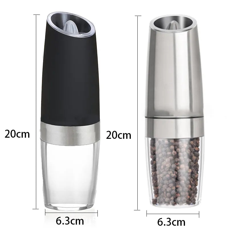 Automatic Gravity Induction Electric Pepper Mill - Herb, Spice, Coffee Grinder and Salt Shaker - Premium Kitchen Grinding Tool