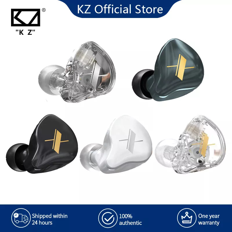 KZ EDX Studio Monitor Earphones with High-Fidelity Bass & Noise Cancellng