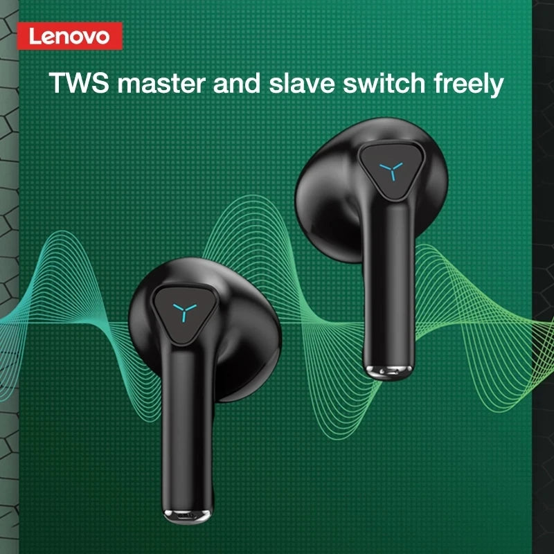 Lenovo GM5 Sports Headset - Bluetooth 5.0, Wireless TWS Gaming Earbuds with Low Latency, Microphone & HIFI Sound Quality