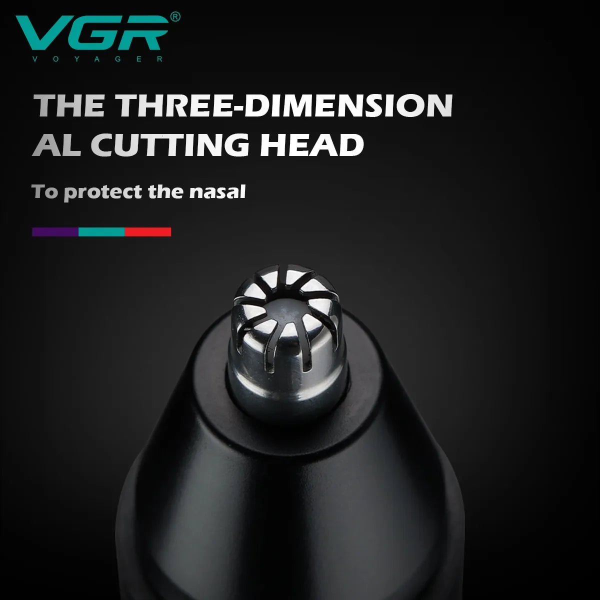 VGR Professional Nose Hair Trimmer V-613 - Mini 2-in-1 Electric Rechargeable Waterproof Hair Trimmer