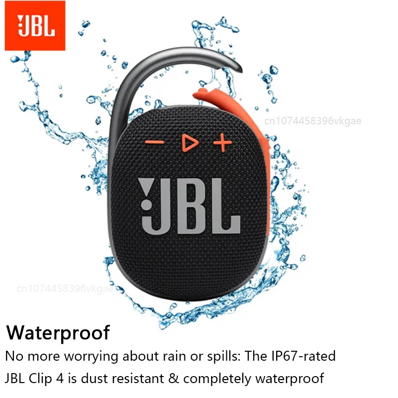 JBL CLIP 4 Mini Wireless Speaker - IP67 Waterproof Bluetooth Speaker with 10 Hours Playtime for Outdoor Travel