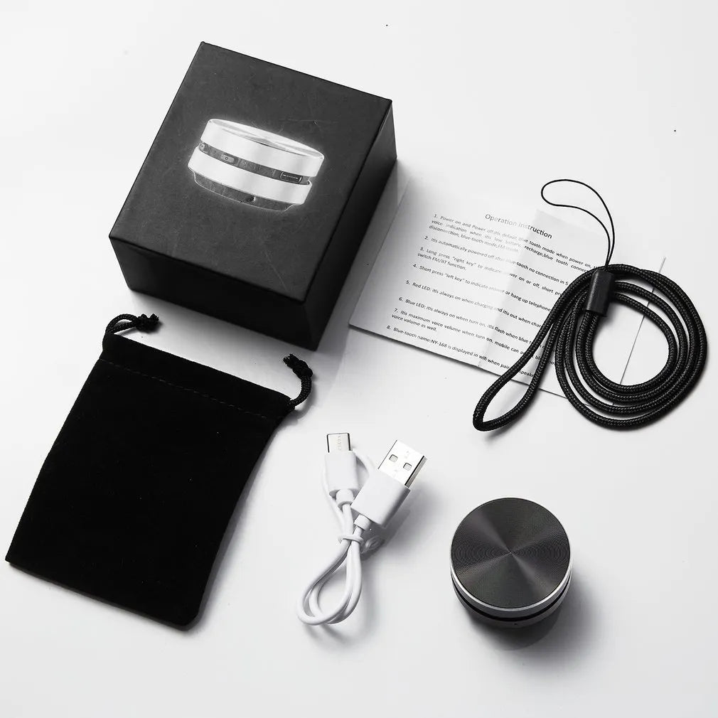 2023 Humbird Mini Bone Conduction Bluetooth Speaker with FM Radio and TWS Dual Channel Stereo Sound - Wireless Audio Box