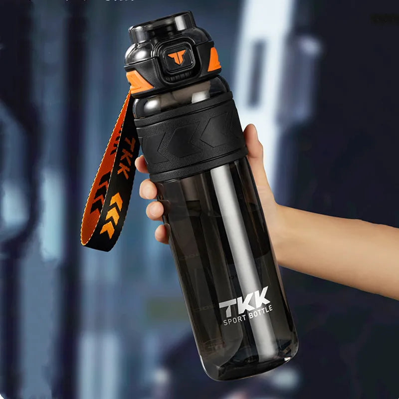 Durable Tritan Sport Water Bottle with Straw, 1000ml/1500ml - Portable for Gym, Fitness, and Outdoor Activities
