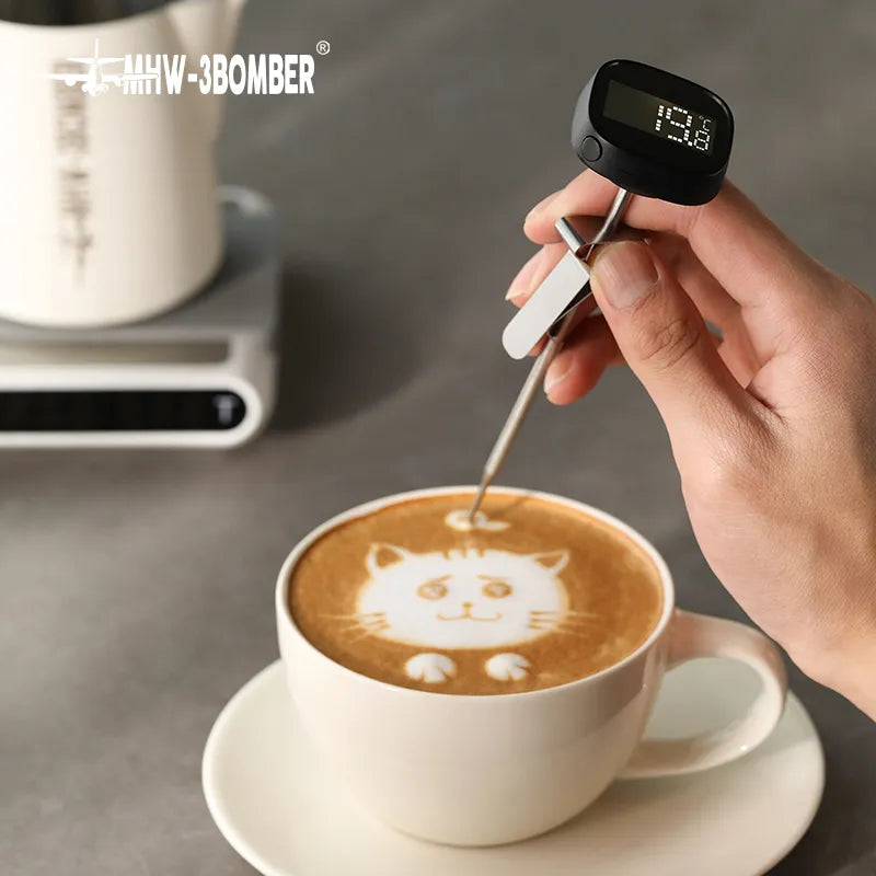 MHW-3BOMBER Instant-Read Digital Thermometer - Ideal for BBQ, Cooking, Camping, Coffee Brewing, and Kitchen Use