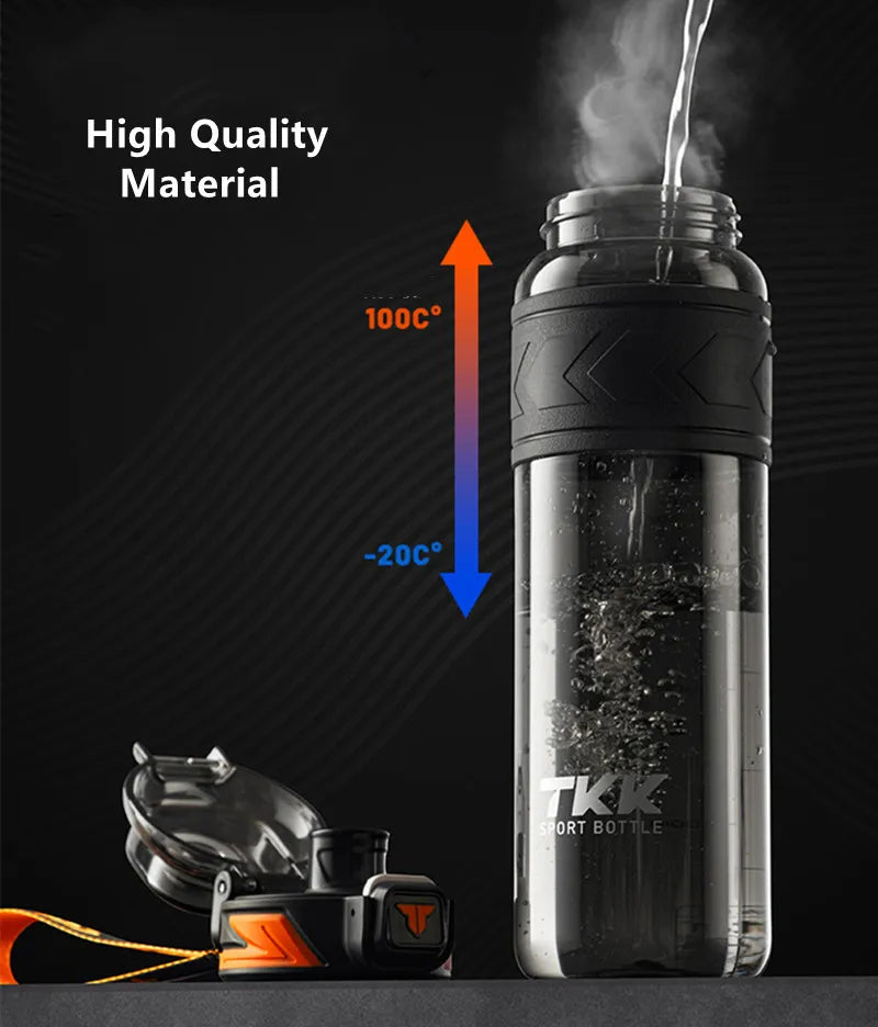 Durable Tritan Sport Water Bottle with Straw, 1000ml/1500ml - Portable for Gym, Fitness, and Outdoor Activities