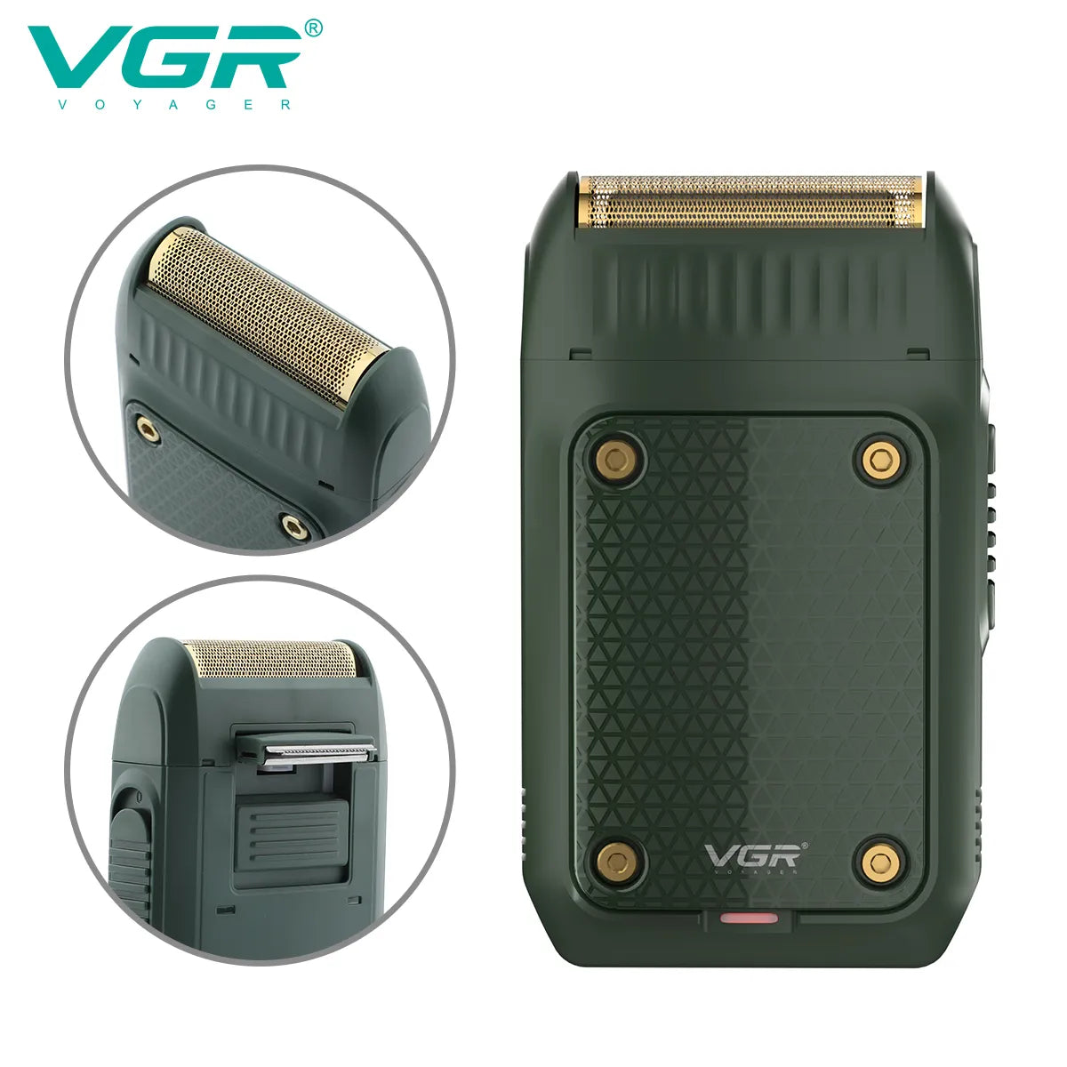 VGR V-353 Men's Electric Razor - Professional Portable Mini Beard Trimmer and Reciprocating Shaving Machine