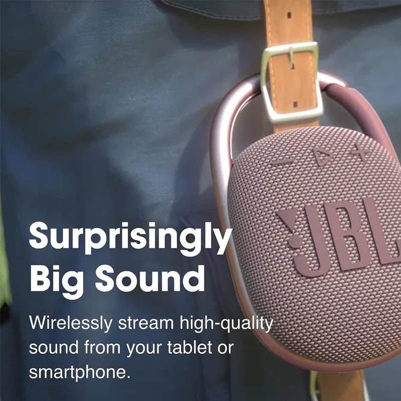 JBL CLIP 4 Mini Wireless Speaker - IP67 Waterproof Bluetooth Speaker with 10 Hours Playtime for Outdoor Travel
