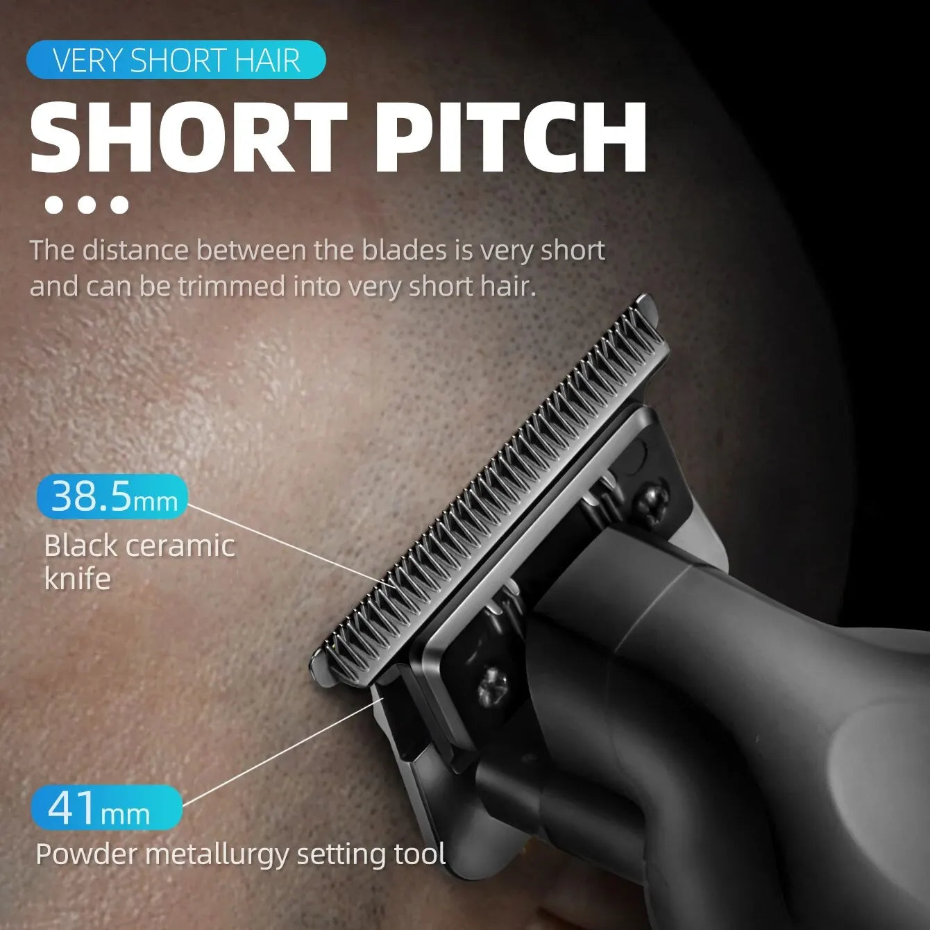 KEMEI Professional Men's T-Outliner Beard and Hair Trimmer - Bump-Free Technology Cordless Electric Beard Trimmer