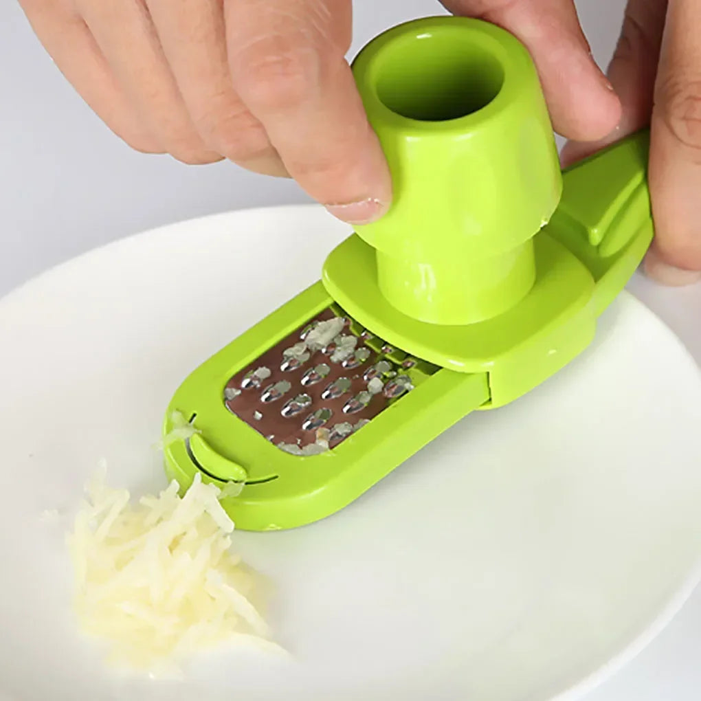 1-Piece Manual Multi-functional Garlic Crusher Grinder and Ginger Cutter with Garlic Peeler and Press – Kitchen Gadgets for Cooking