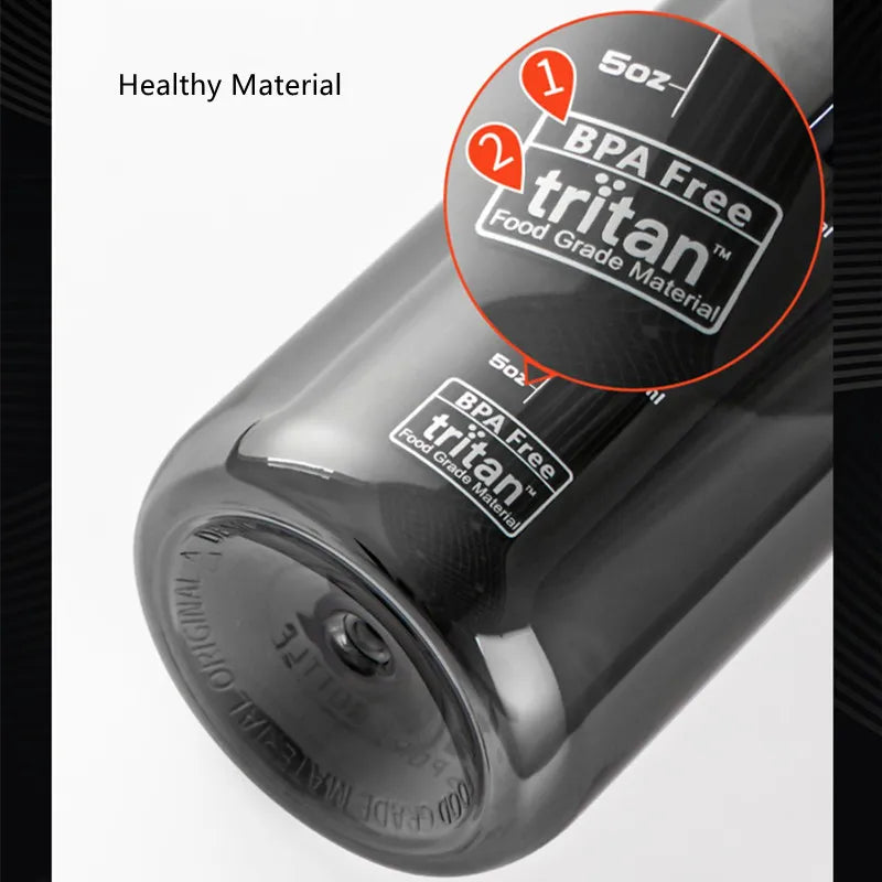 Durable Tritan Sport Water Bottle with Straw, 1000ml/1500ml - Portable for Gym, Fitness, and Outdoor Activities