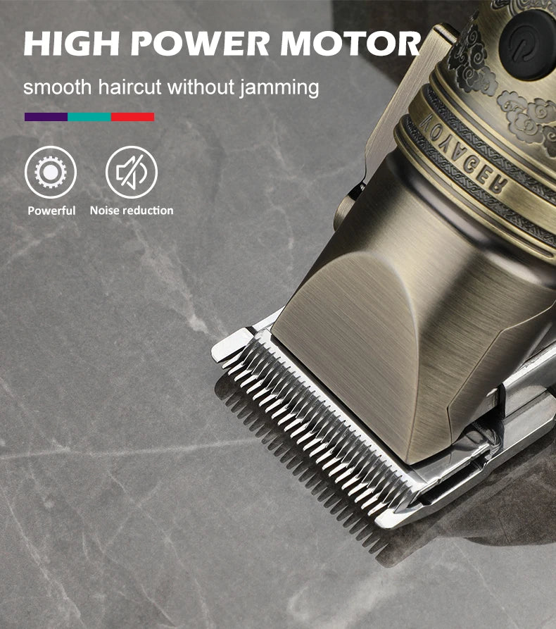 VGR Professional Hair Clipper for Men, Adjustable Rechargeable T9 Hair Trimmer with LED Display, V-697 Hair Cutting Machine