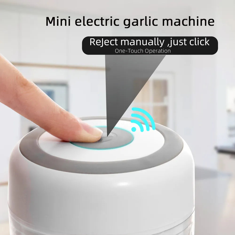 Electric Mini Food Chopper - USB Portable Garlic Masher, Meat Grinder, Vegetable Chopper for Kitchen Gadgets