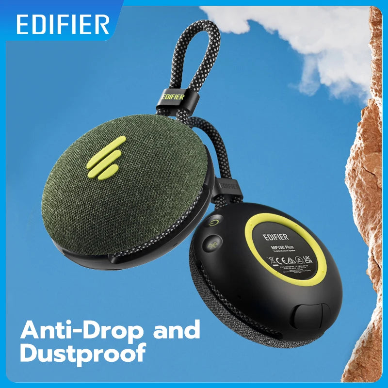 Edifier MP100 Plus Waterproof Outdoor Bluetooth Speaker - Portable Wireless with IPX7 Stereo Loudspeaker 1500Mah 9hr Playback