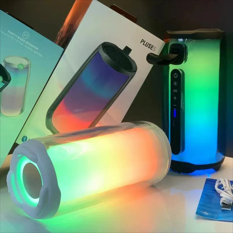 Portable Outdoor Waterproof Bluetooth Subwoofer, Stereo Hi-Fi Music Speaker with Noise Reduction & Vibrant Colors - Wireless Audio System