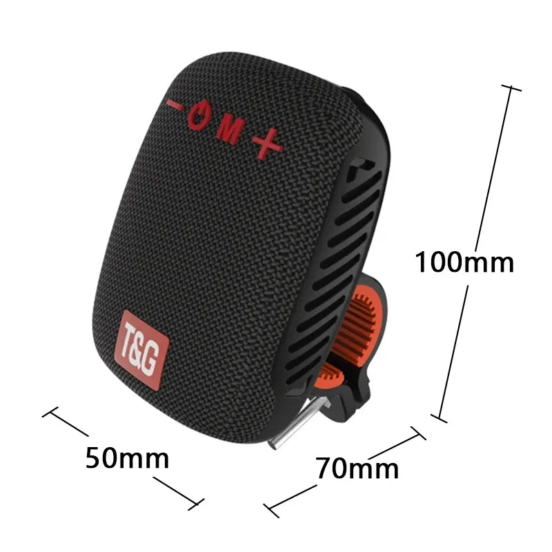 Portable Outdoor Bluetooth Speaker TG392 with Twin Wireless Sound, Mini Bass, FM Radio & Soundbar - Bicycle Compatible Wireless Boombox Loudspeaker