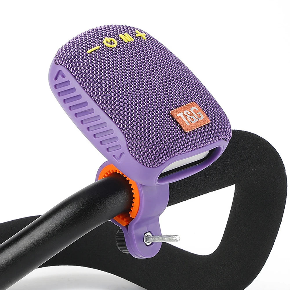 Portable Outdoor Bluetooth Speaker TG392 with Twin Wireless Sound, Mini Bass, FM Radio & Soundbar - Bicycle Compatible Wireless Boombox Loudspeaker