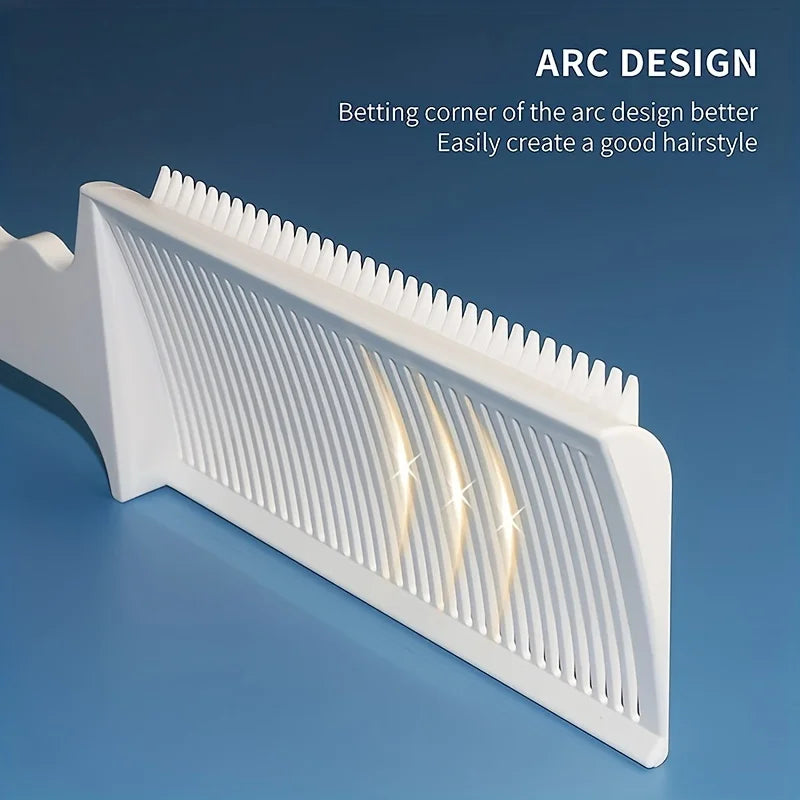 Single Men's Hairdressing Tool - Flat Spade Shape Cutting Comb, Perfect for Oil-based Gradual Trimming Hairstyles
