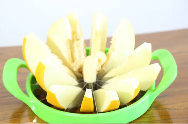 Watermelon and Cantaloupe Slicer - Top Quality Kitchen Gadget for Perfectly Sliced Fruits