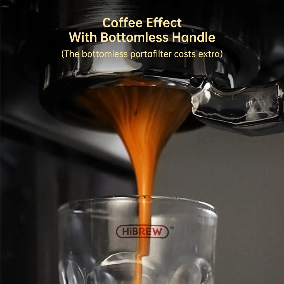 HiBREW Slim Semi-Automatic Stainless Steel Coffee Maker with 19 Bar Pressure for ESE POD, Powder Espresso, and Cappuccino - Hot Water H11 Machine