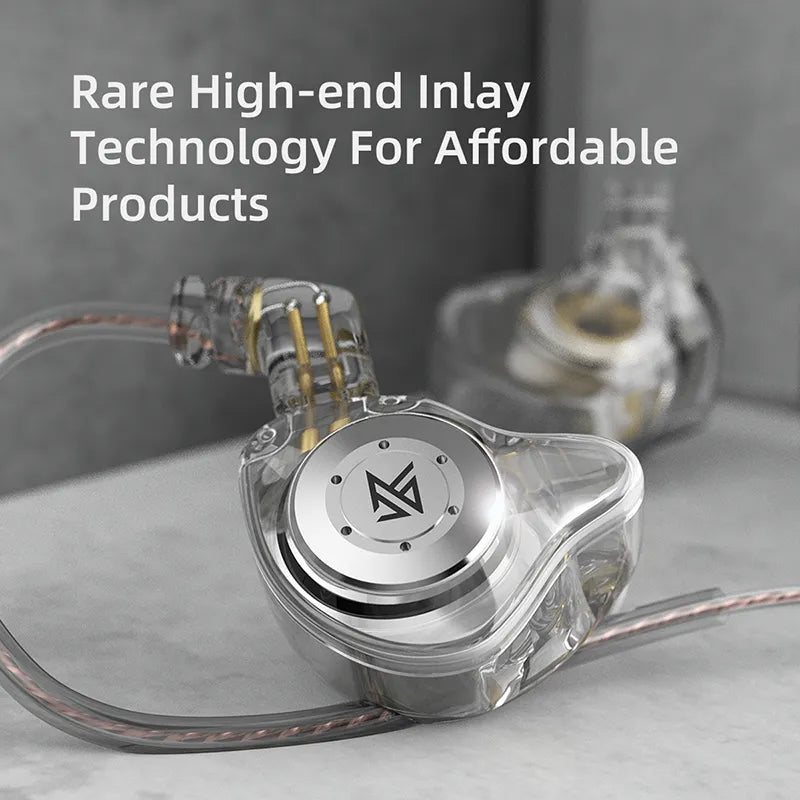 KZ EDX Pro In-Ear Monitor Headphones - HiFi Wired Earphones with Dynamic Bass Stereo, Noise Cancelling Features, Perfect for Gaming and Music