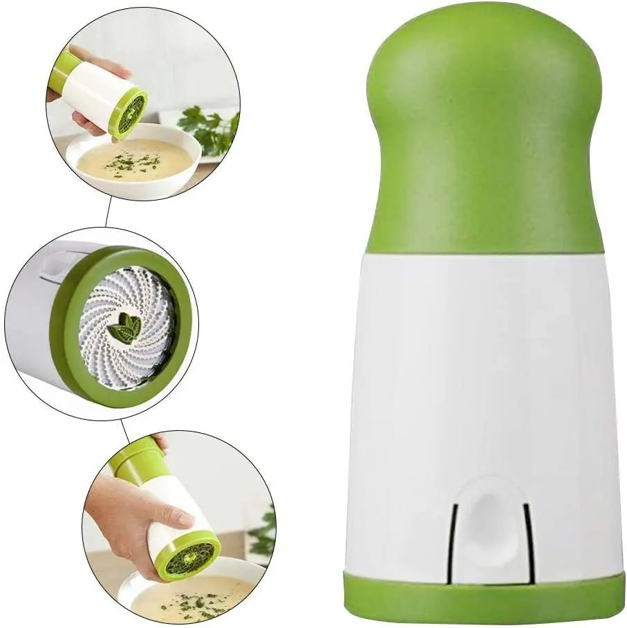 Manual Herb Grinder Spice Mill Parsley Shredder Chopper Vegetable Cutter Coriander Mincer Chili and Cilantro