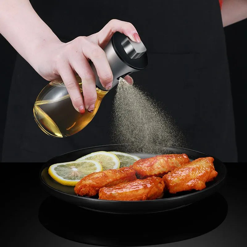 Multi-function Glass Oil Spray Pot for Cooking, High Pressure Baking, and Barbecue - Air Fryer Compatible Oil Sprayer Bottle