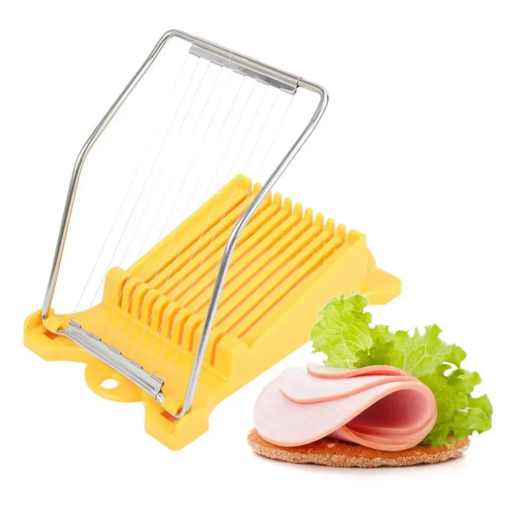 Stainless Steel Multi-Function Luncheon Meat Egg Cutter: Kitchen Gadget for Food, Banana, Cheese, and Strawberry Slicing