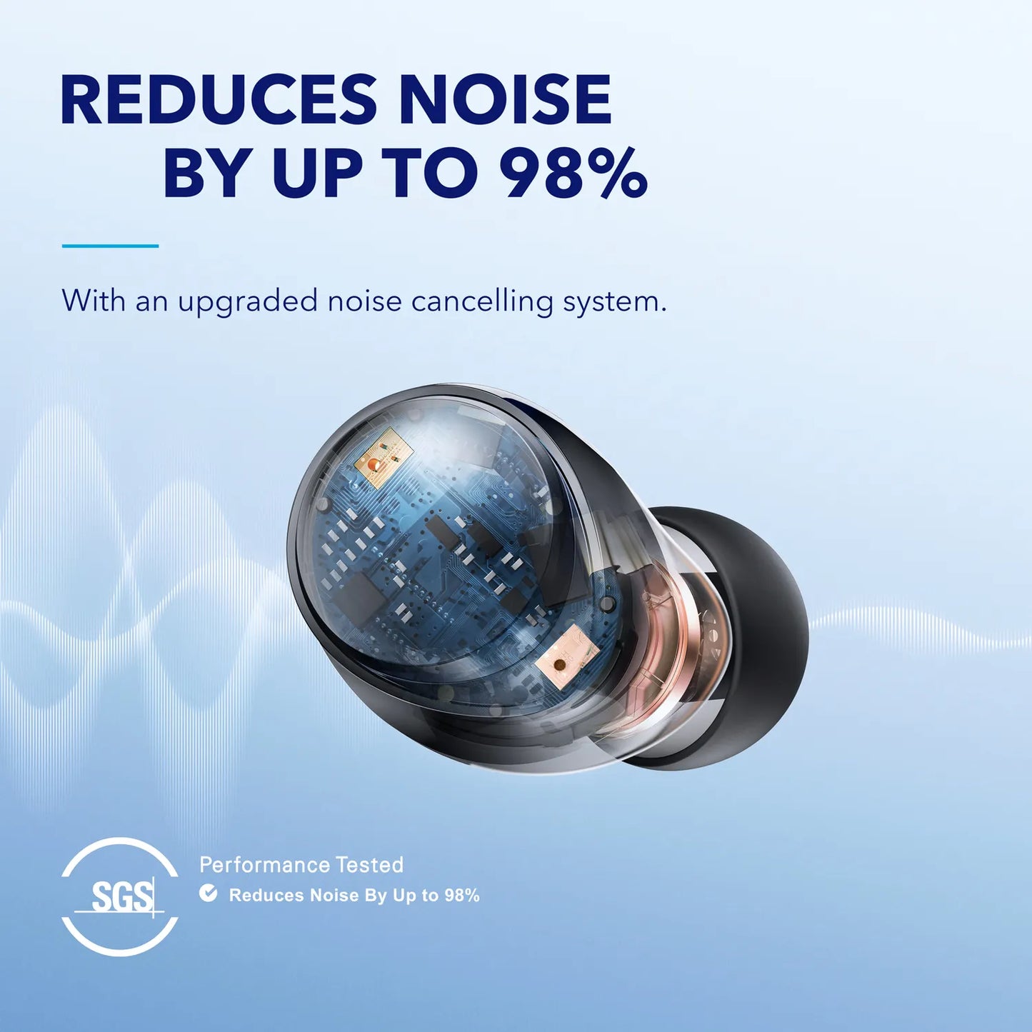 Soundcore Anker A40 Wireless Earbuds - Adaptive Noise Cancellation, Superior Sound Quality, Long 50-Hour Battery Life, Comfort Fit