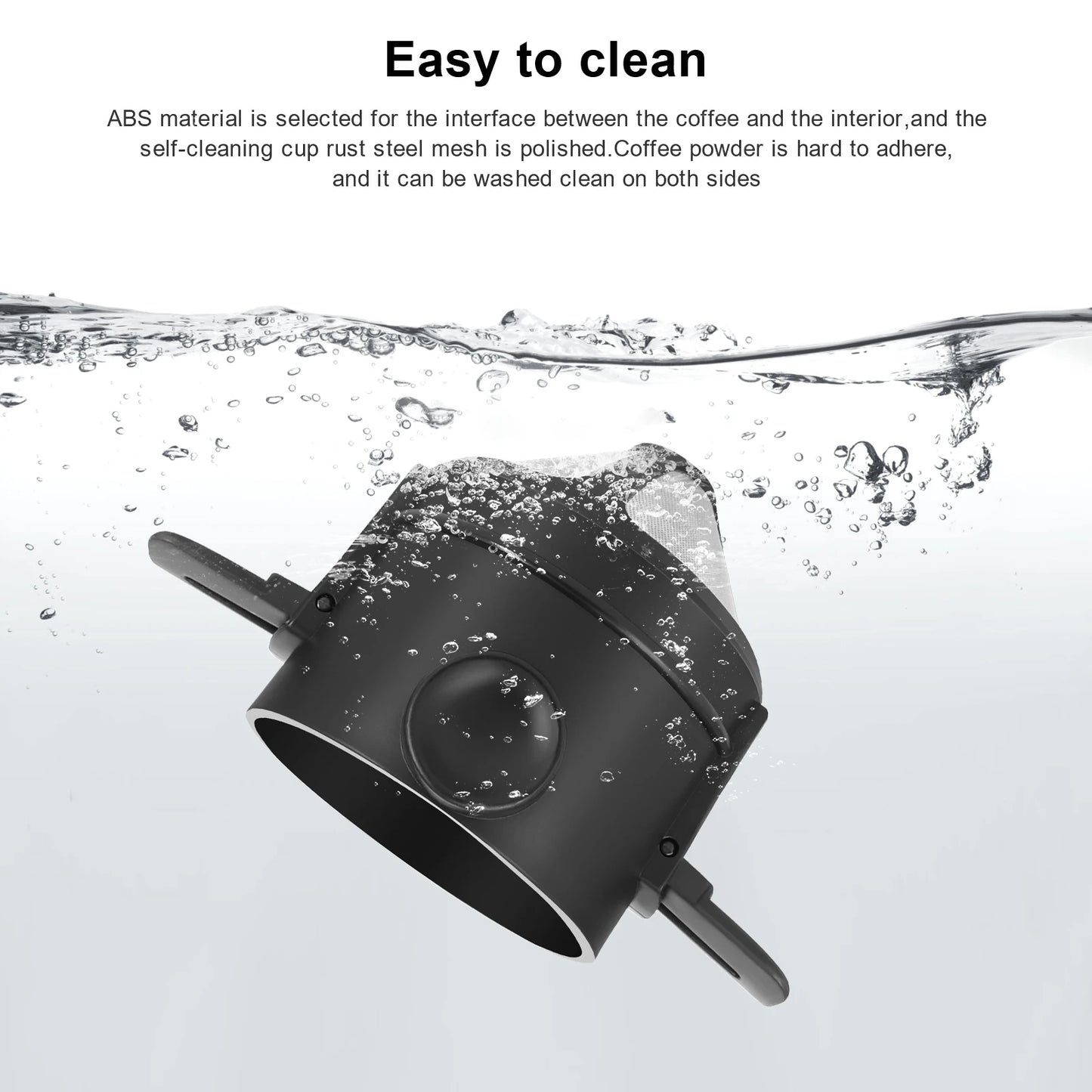Stainless Steel Portable Foldable Coffee Filter - Easy Clean, Reusable, Paperless Pour Over Holder, Coffee Dripper