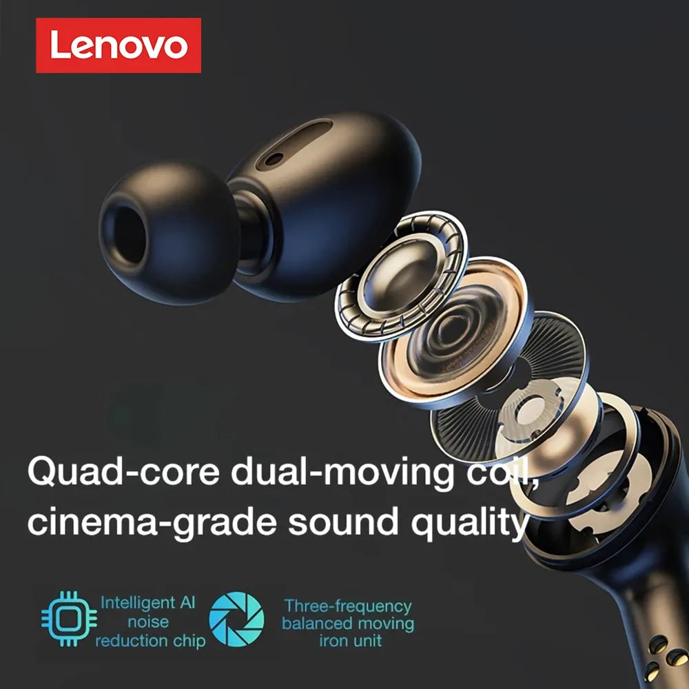 Lenovo LP3 Pro Bluetooth 5.0 Wireless Earphones, HIFI Music Gaming Headset with 1200mAh Battery- TWS Earbuds Display