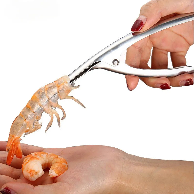 Stainless Steel Shrimp Peeler - Creative and Convenient Kitchen Gadget for Seafood Cooking