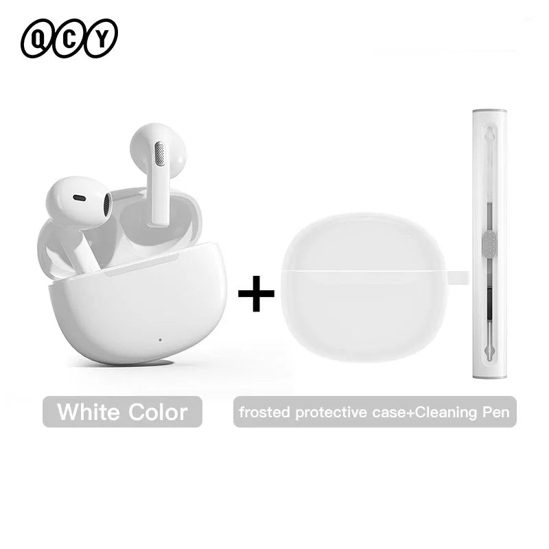 QCY T20 TWS Bluetooth 5.3 Wireless Earbuds - Low Latency, HIFI Sound, 13mm Driver, Quad-Microphone ENC for HD Calls