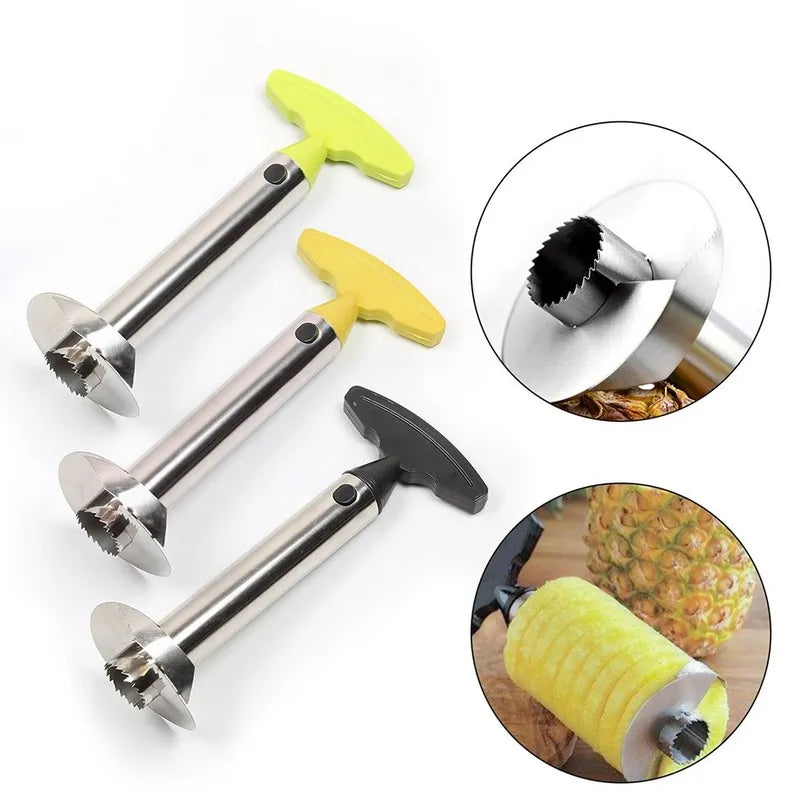 Stainless Steel Pineapple Slicer, Peeler, Cutter, and Parer Knife - Kitchen Fruit Tools for Cooking - Kitchen Accessories & Gadgets