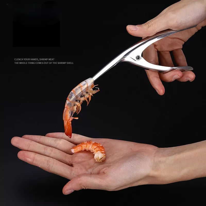Stainless Steel Shrimp Peeler - Creative and Convenient Kitchen Gadget for Seafood Cooking
